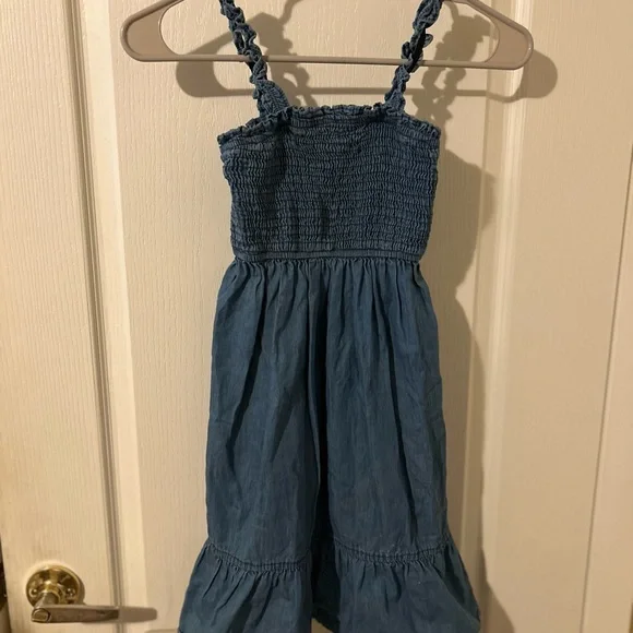 Girls Denim Summer Dress Size 8 - Picture 2 of 5